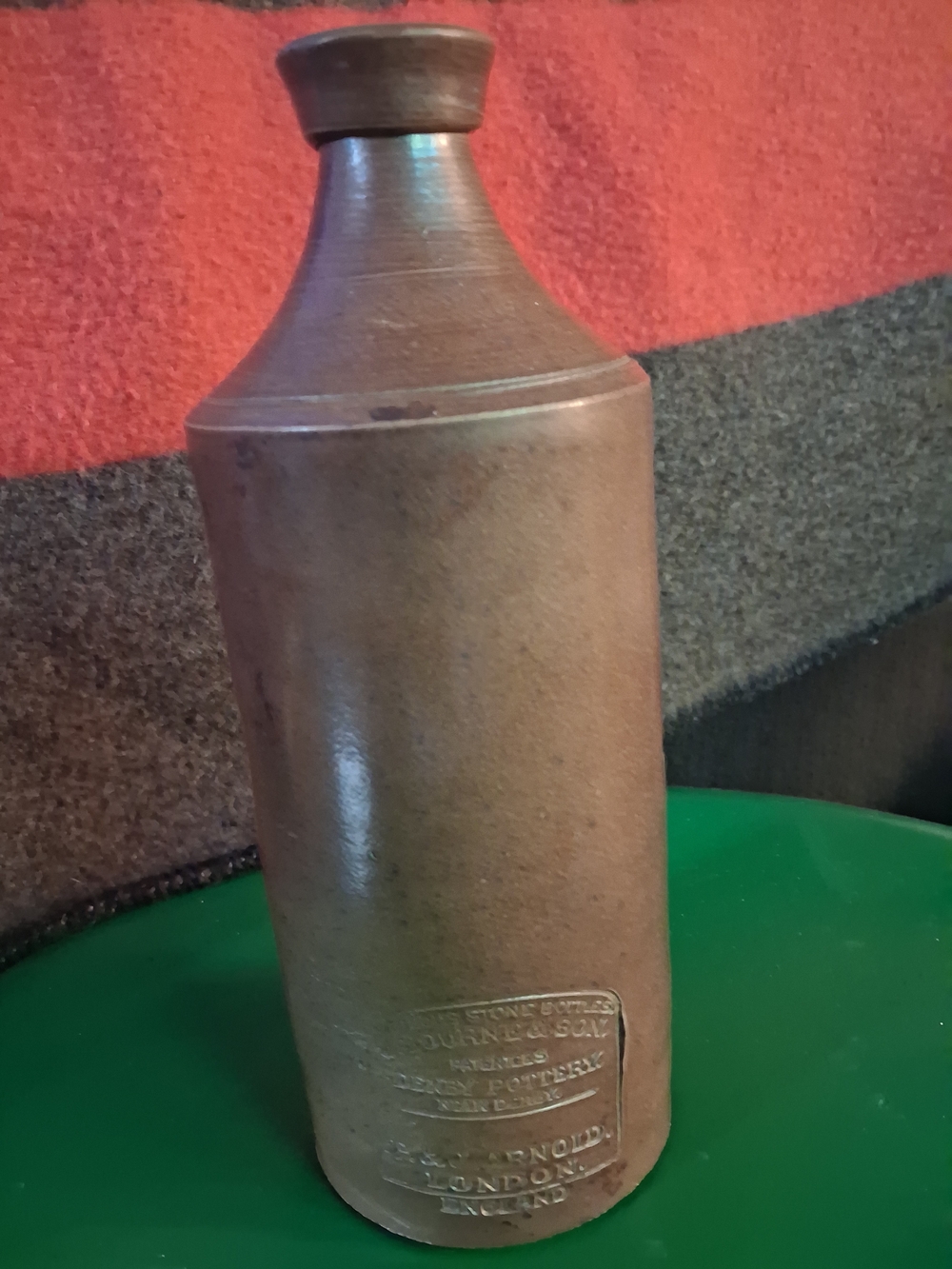 Antique, P & J Arnold, Stone, Salt Glazed, Master Ink Bottle,